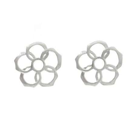 Pendientes flor Plata de Ley