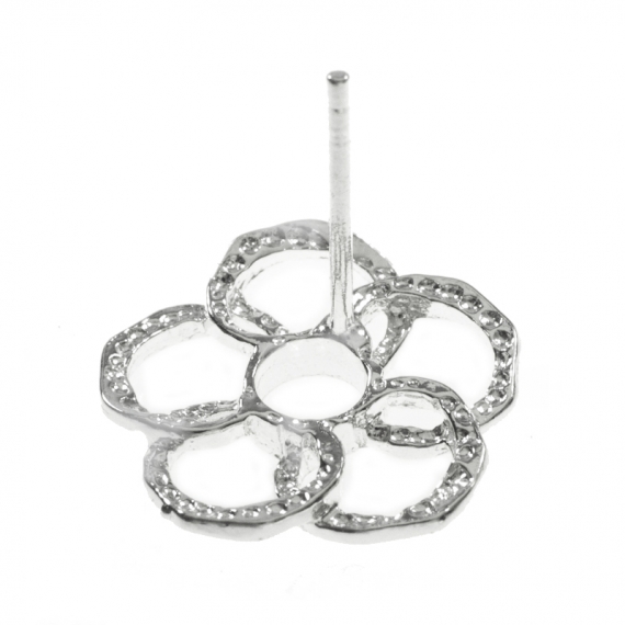 Pendientes flor Plata de Ley 2