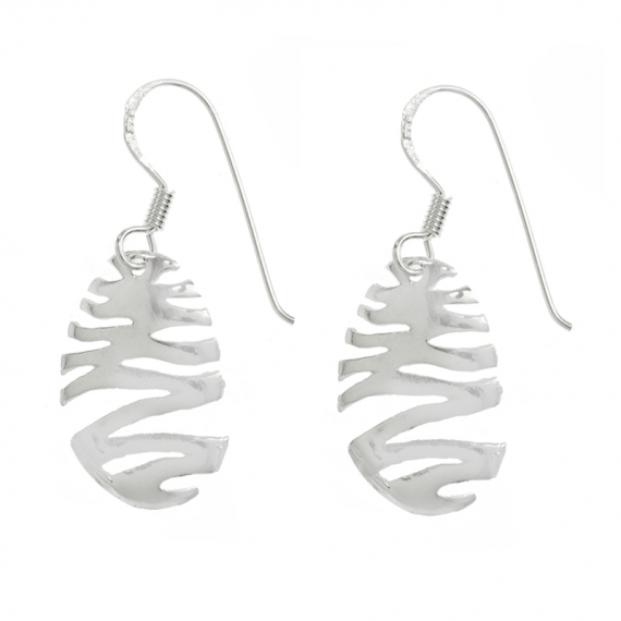 Pendientes zig-zag Plata de Ley