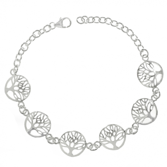 Pulsera árbol de la vida Plata de Ley