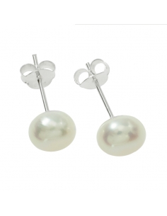 Pendientes perla Plata de Ley 2