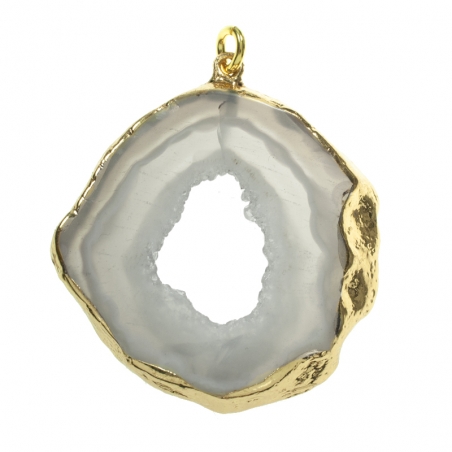 Collar de ágata blanca