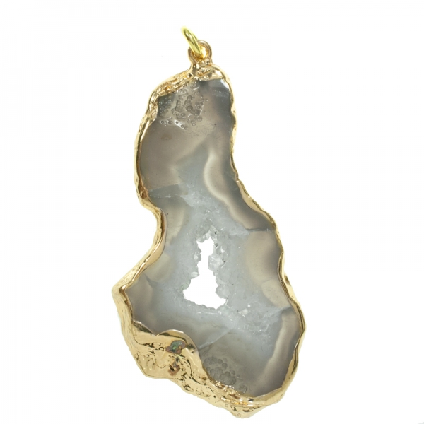 Collar de ágata blanca