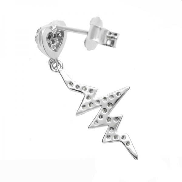 Pendientes corazón electrocardiograma