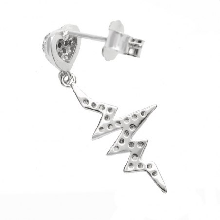 Pendientes corazón electrocardiograma