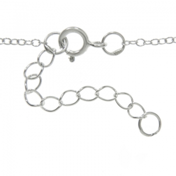 Collar corazones mini Plata de Ley 2