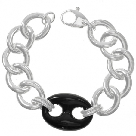 Pulsera gran calabrote negro