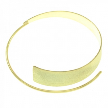 Aros asimétricos chapados en Oro 2