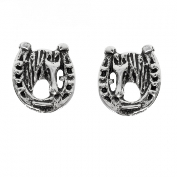 Pendientes herradura Plata de Ley