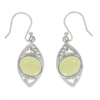 Pendientes ojo de citrino Plata de Ley