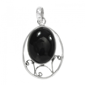 Colgante gran piedra oval