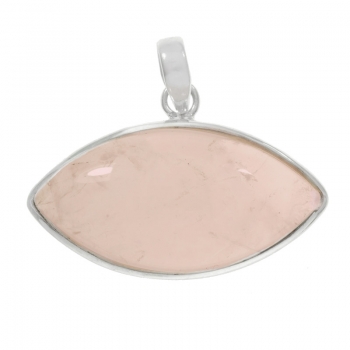 Colgante ojo de cuarzo rosa