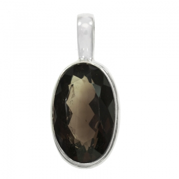 Colgante cuarzo fumé