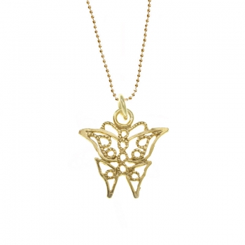 Colgante mariposa dorado