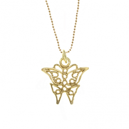 Colgante mariposa dorado