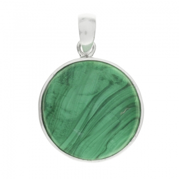 Colgante malaquita Plata de Ley