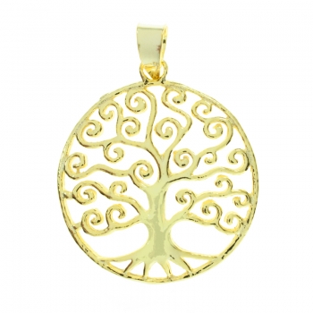 Colgante árbol de la vida dorado