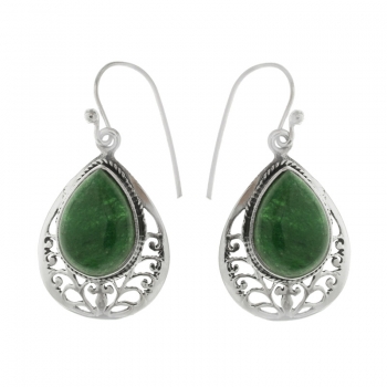 Pendientes gota Plata de Ley