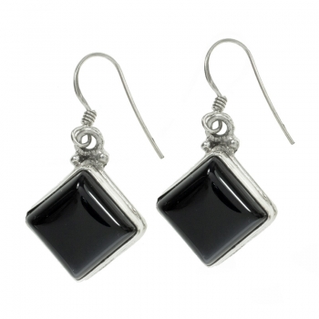Pendientes ónix Plata de Ley