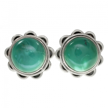 Pendientes gran flor de piedra