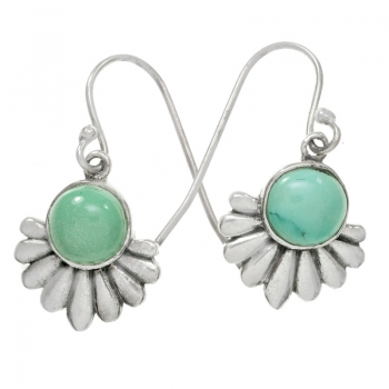 Pendientes étnicos con piedra