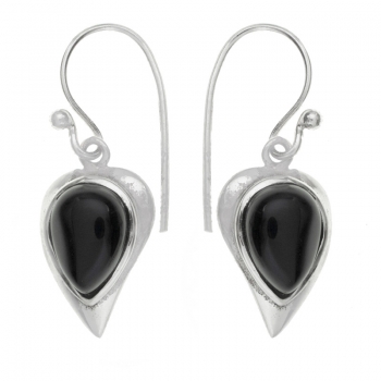 Pendientes ónix gota