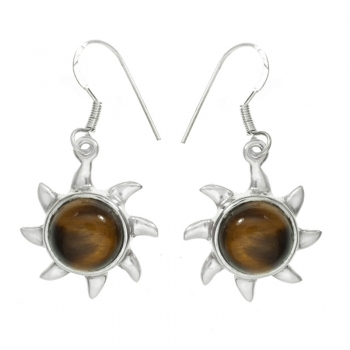 Pendientes ojo de tigre