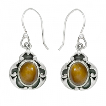 Pendientes ojo de tigre