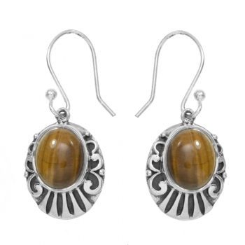 Pendientes ojo de tigre