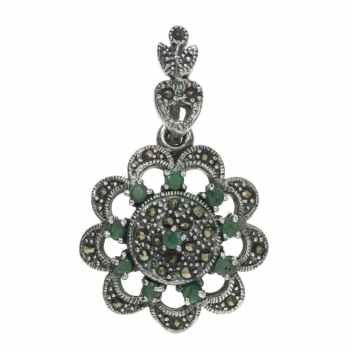 Colgante vintage gran flor