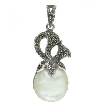 Colgante vintage gota de nácar