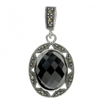 Colgante ónix oval