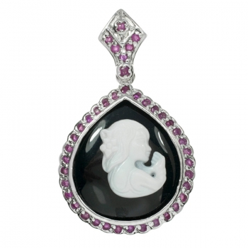 Collar camafeo gota 2