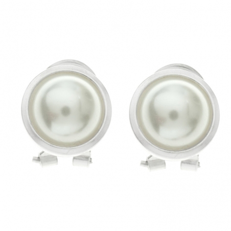 Pendientes perla cierre omega