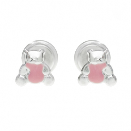 Pendientes osito bebé