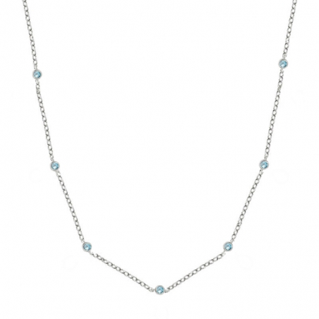 Collar 9 circonitas Plata de Ley