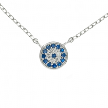 Collar bicolor con circonitas