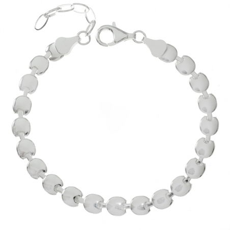 Pulsera eslabón círculo plano