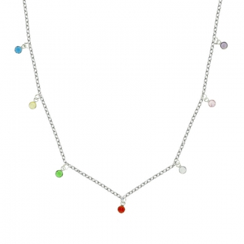 Collar cristales de colores