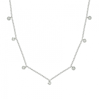 Collar cristales blancos