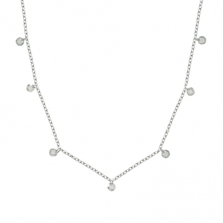 Collar cristales blancos