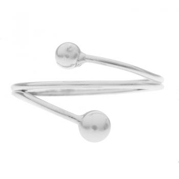 Anillo tres hilos con bolitas