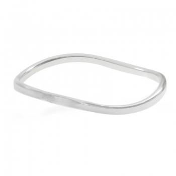 Anillo ondulado Plata de Ley