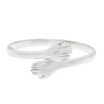 Anillo abrazo Plata de Ley