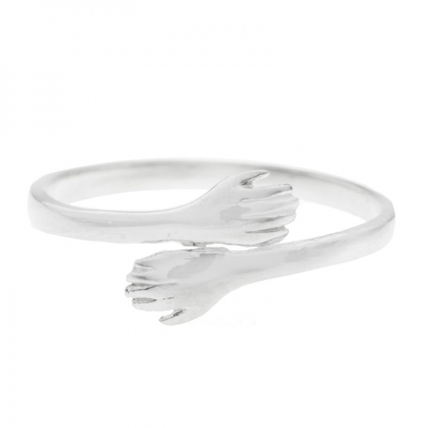 Anillo abrazo Plata de Ley