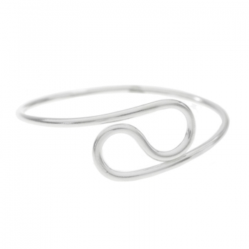 Anillo doble onda Plata de Ley