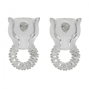 Pendientes Pantera Zirconia