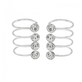 Ear cuff con 4 circonitas