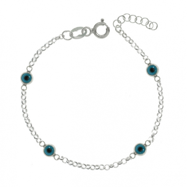 Pulsera roló ojos turcos