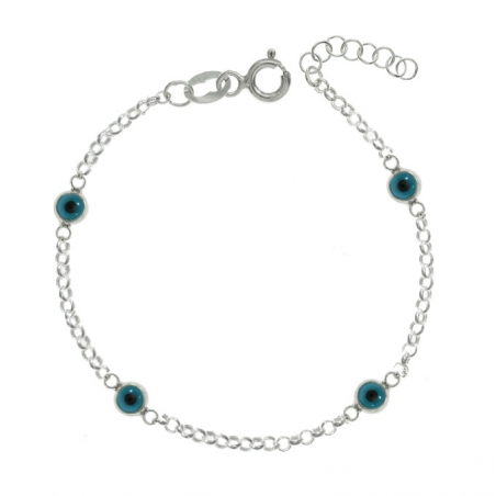 Pulsera roló ojos turcos